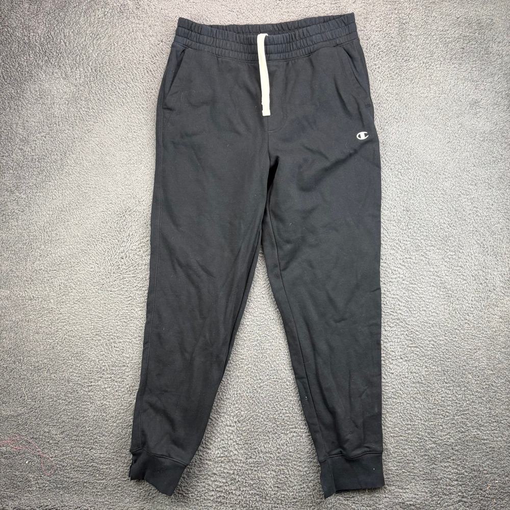 Champion Mens Black Originals Fleece Jogger Sweatpants AO700 BK Size Large